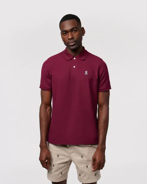 ID80438-Psycho Bunny Crimson Classic Polo