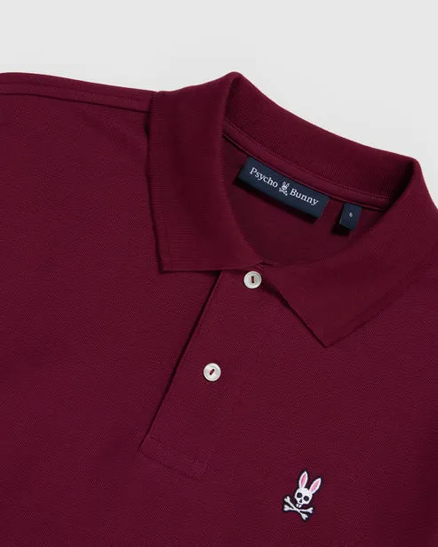 ID80438-Psycho Bunny Crimson Classic Polo