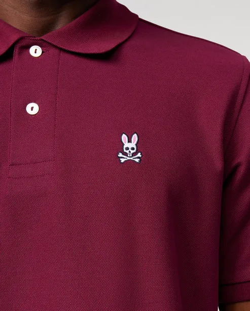 ID80438-Psycho Bunny Crimson Classic Polo