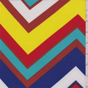 ITY Yellow Multi Chevron Jersey Knit Fabric