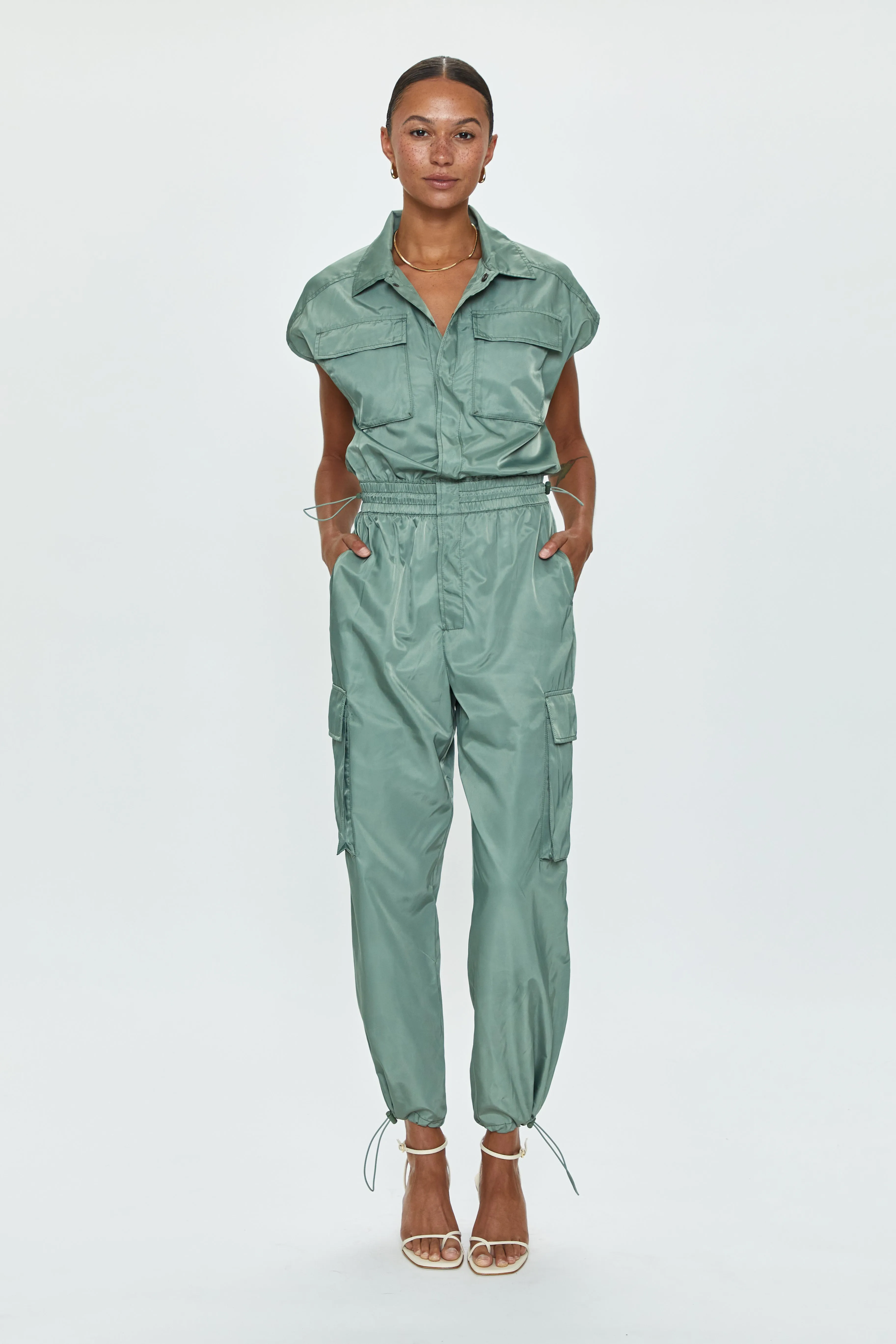 Jade Cargo Jumpsuit - Bluff