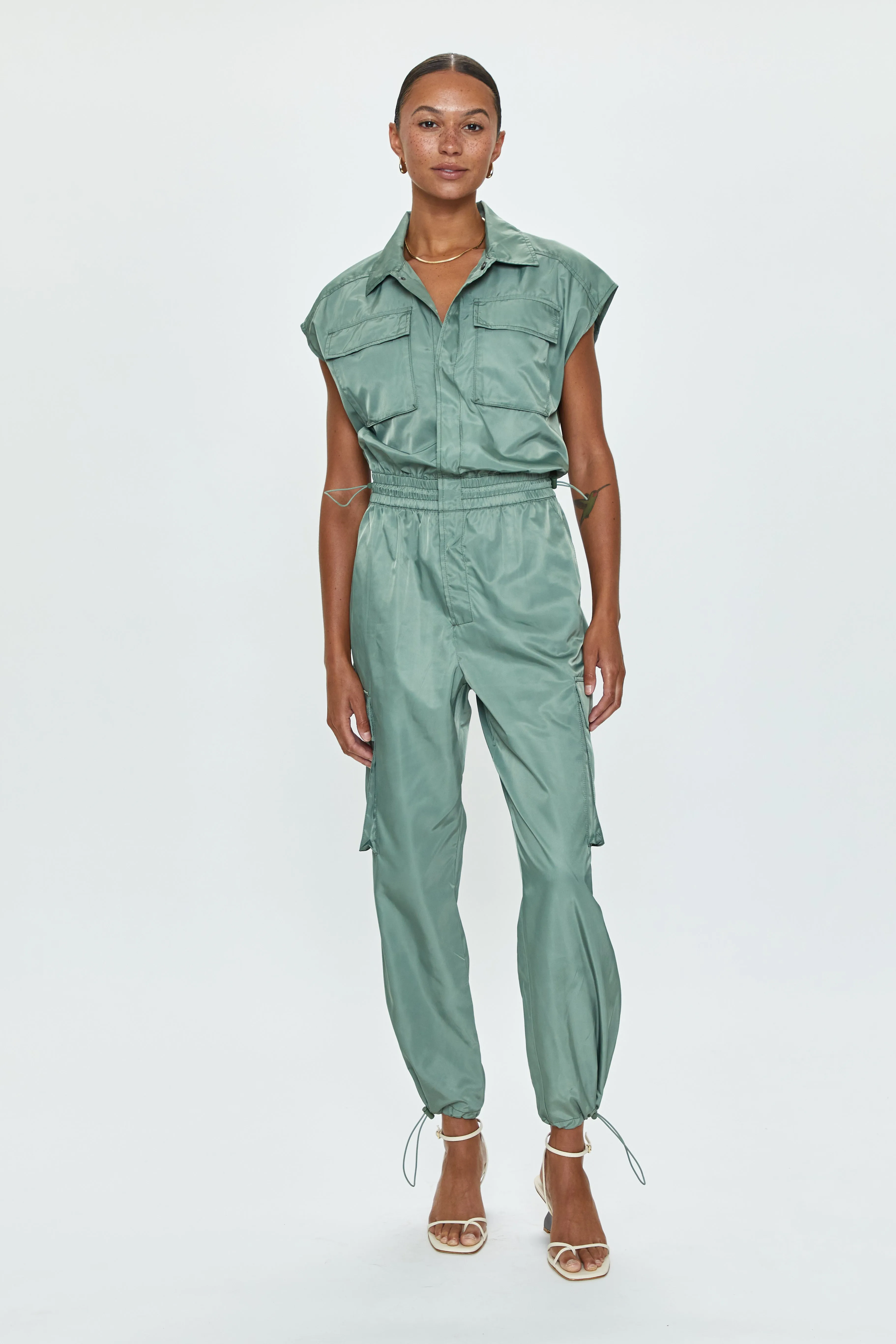 Jade Cargo Jumpsuit - Bluff