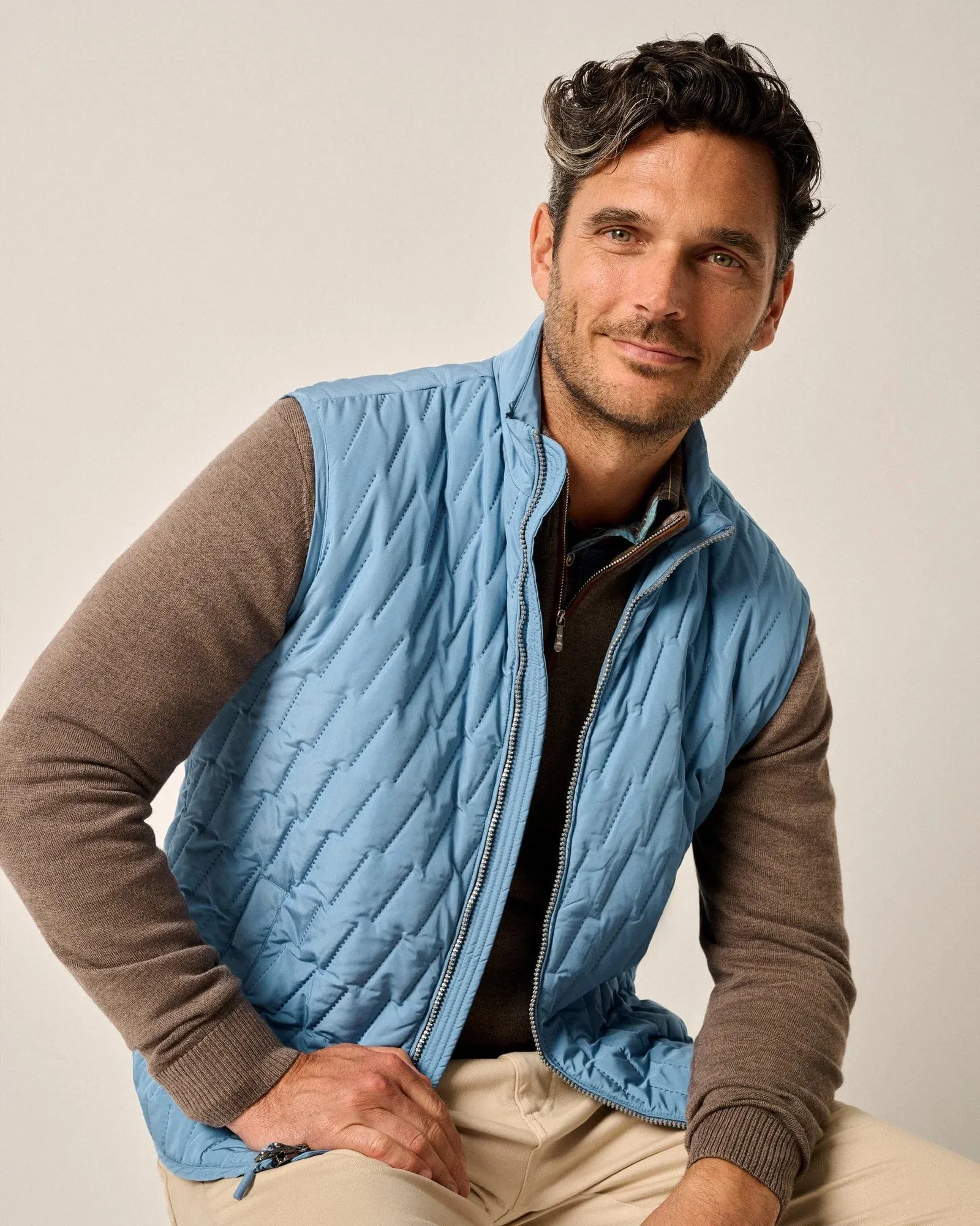 Johnnie-O Belfry Quilted Puffer Vest Arrow