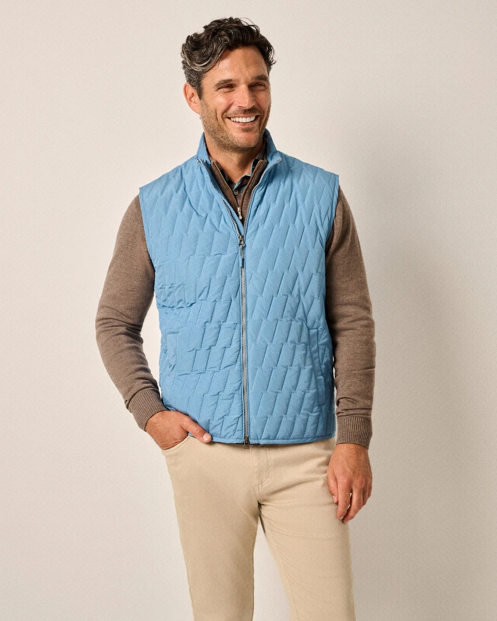 Johnnie-O Belfry Quilted Puffer Vest Arrow