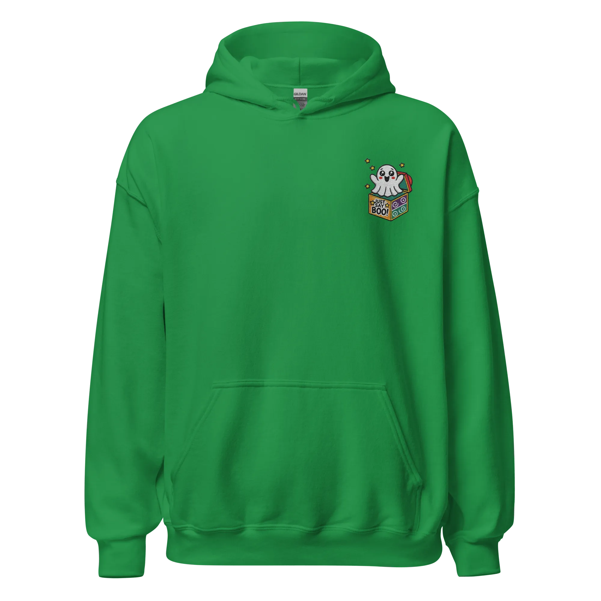 Just Say Boo - Halloween Hoodie - Spooky Halloween Hoodie