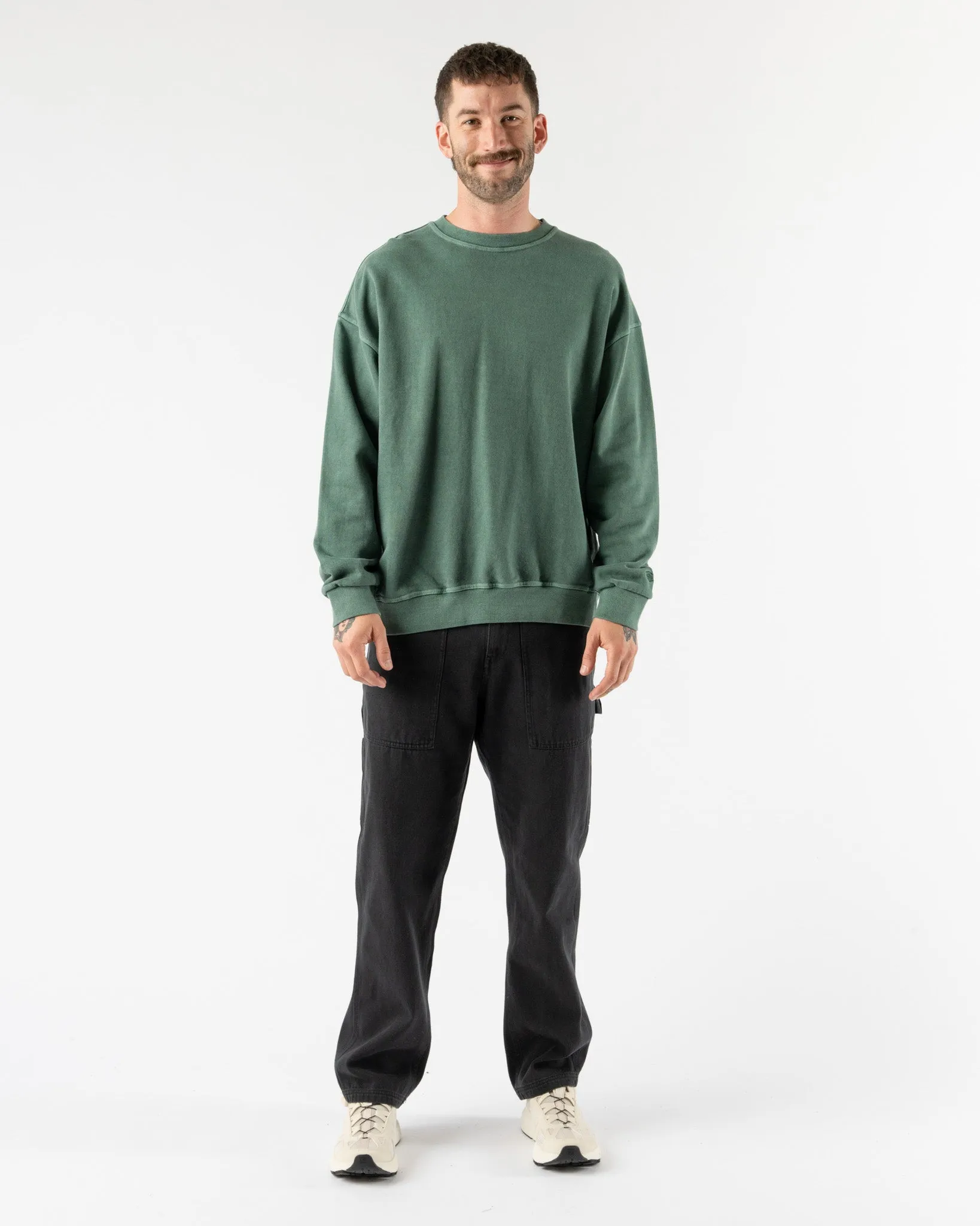 Kappy Pigment Sweatshirt in Deep Green