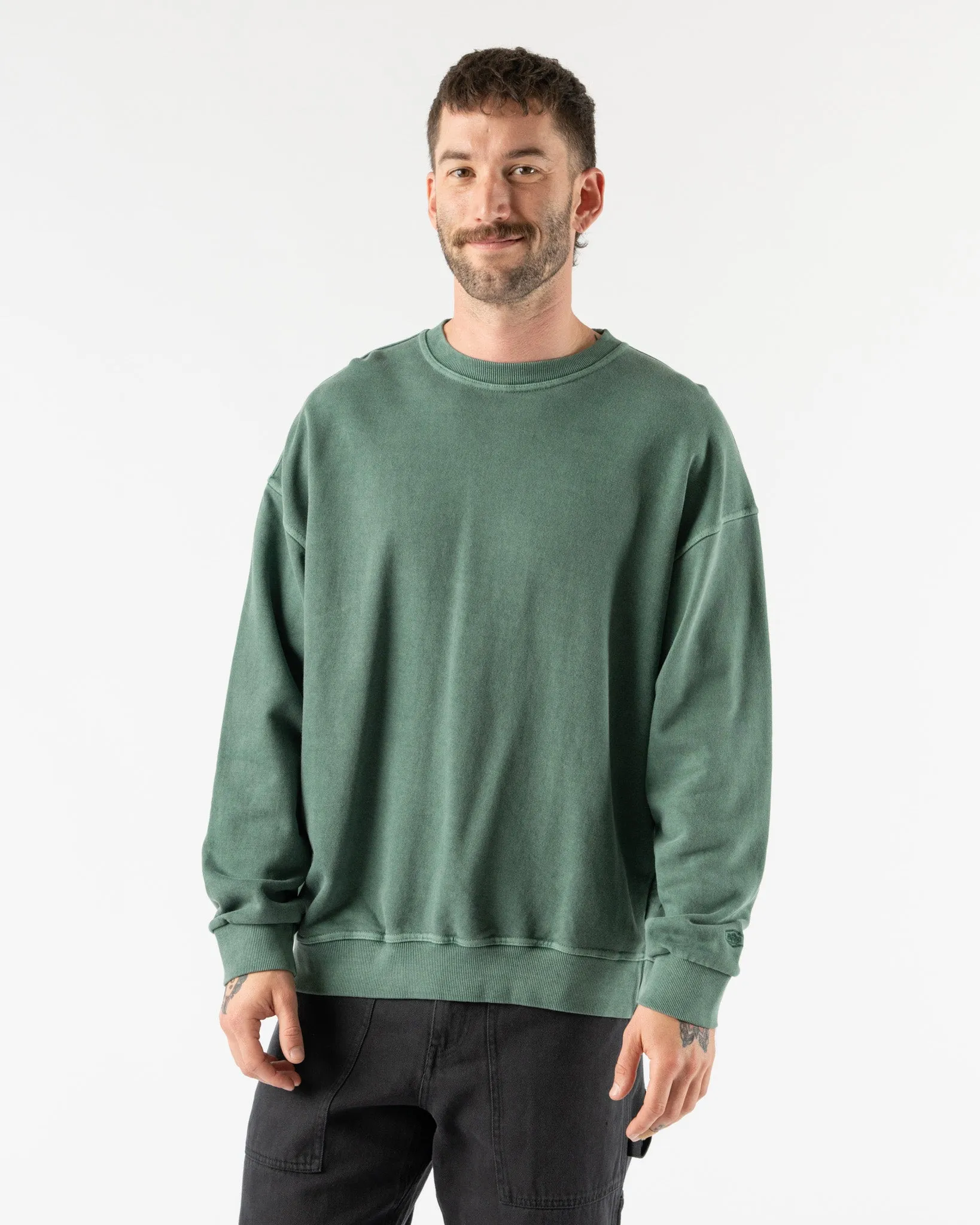 Kappy Pigment Sweatshirt in Deep Green