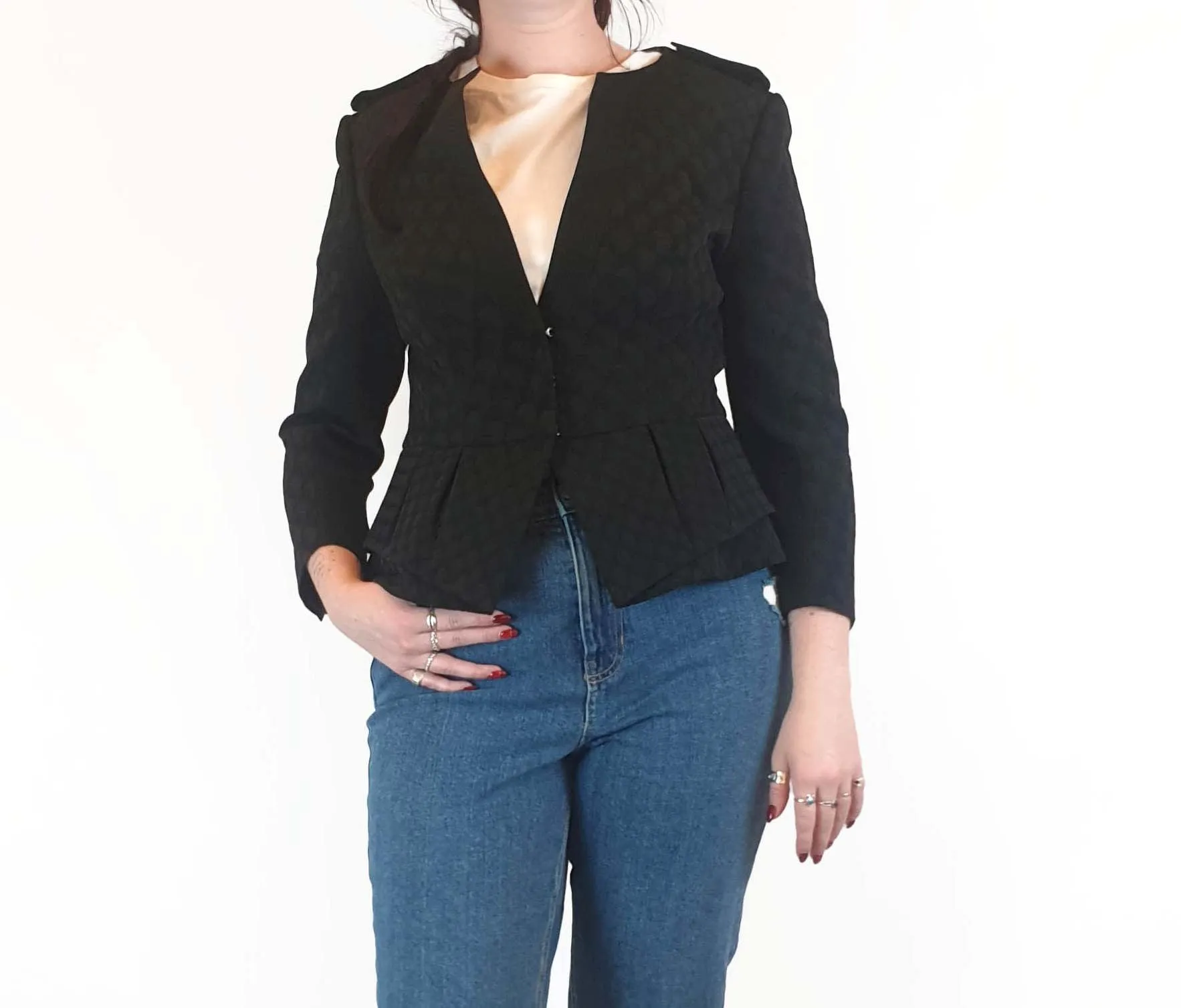 Karen Millen black formal / work jacket size UK 14