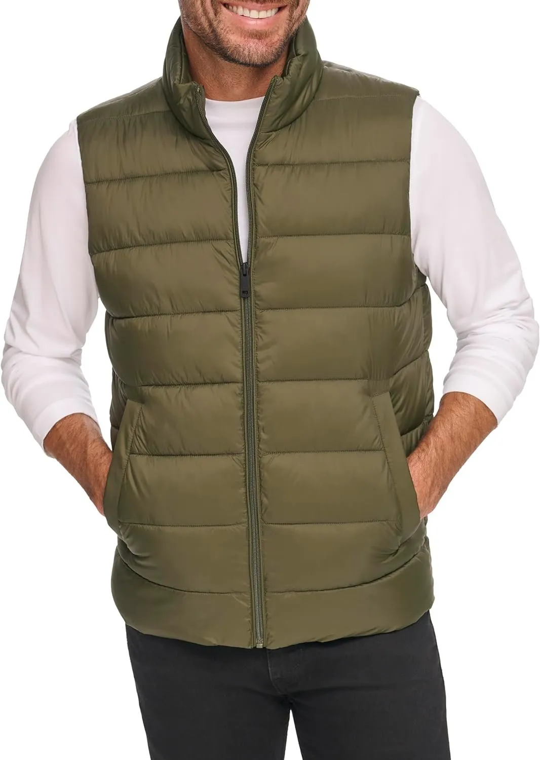 Kenneth Cole Men's Quilted Puffer Styling Lightweight Vest