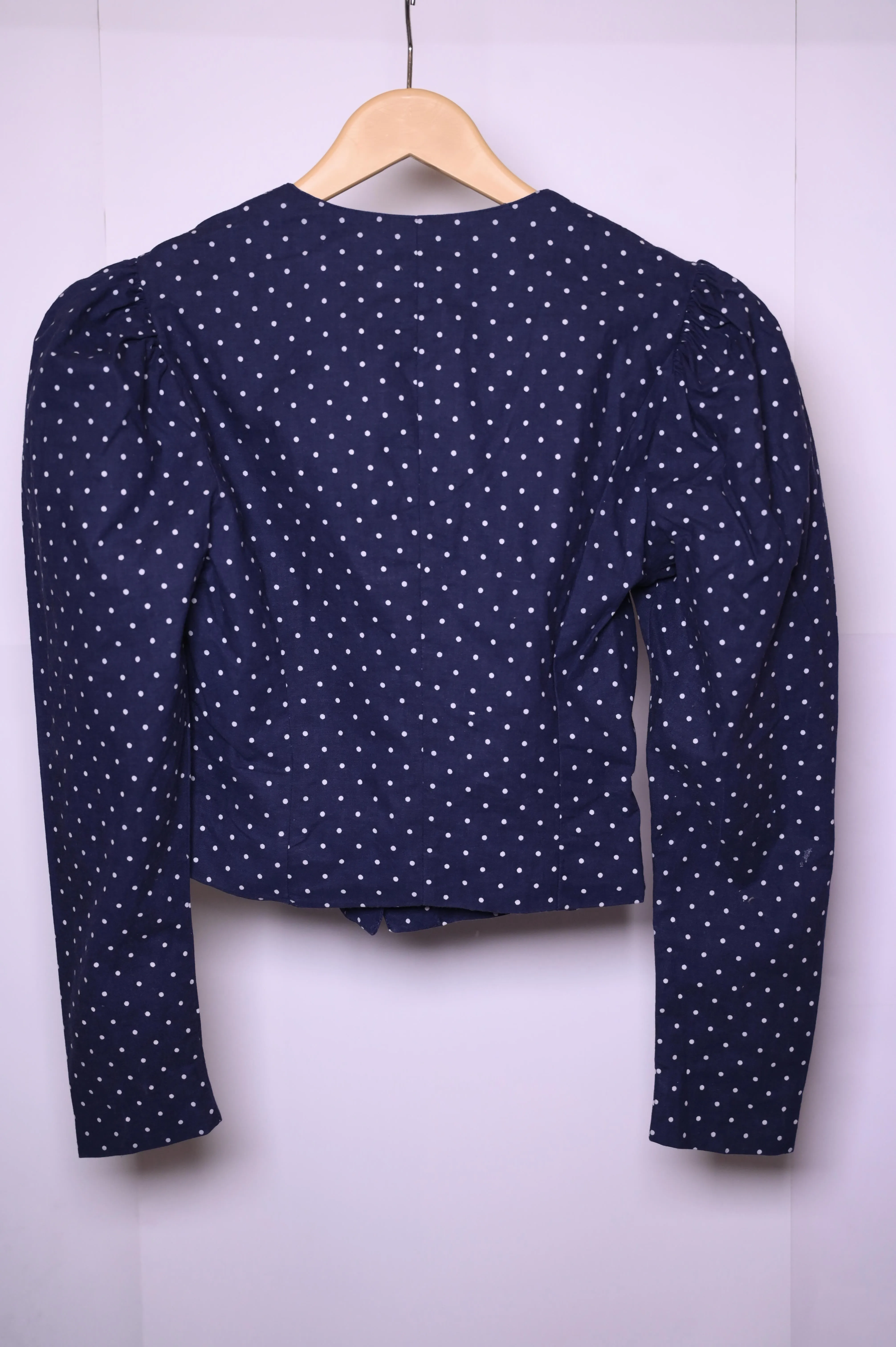 Laura Ashley Blue with White Dots Coat