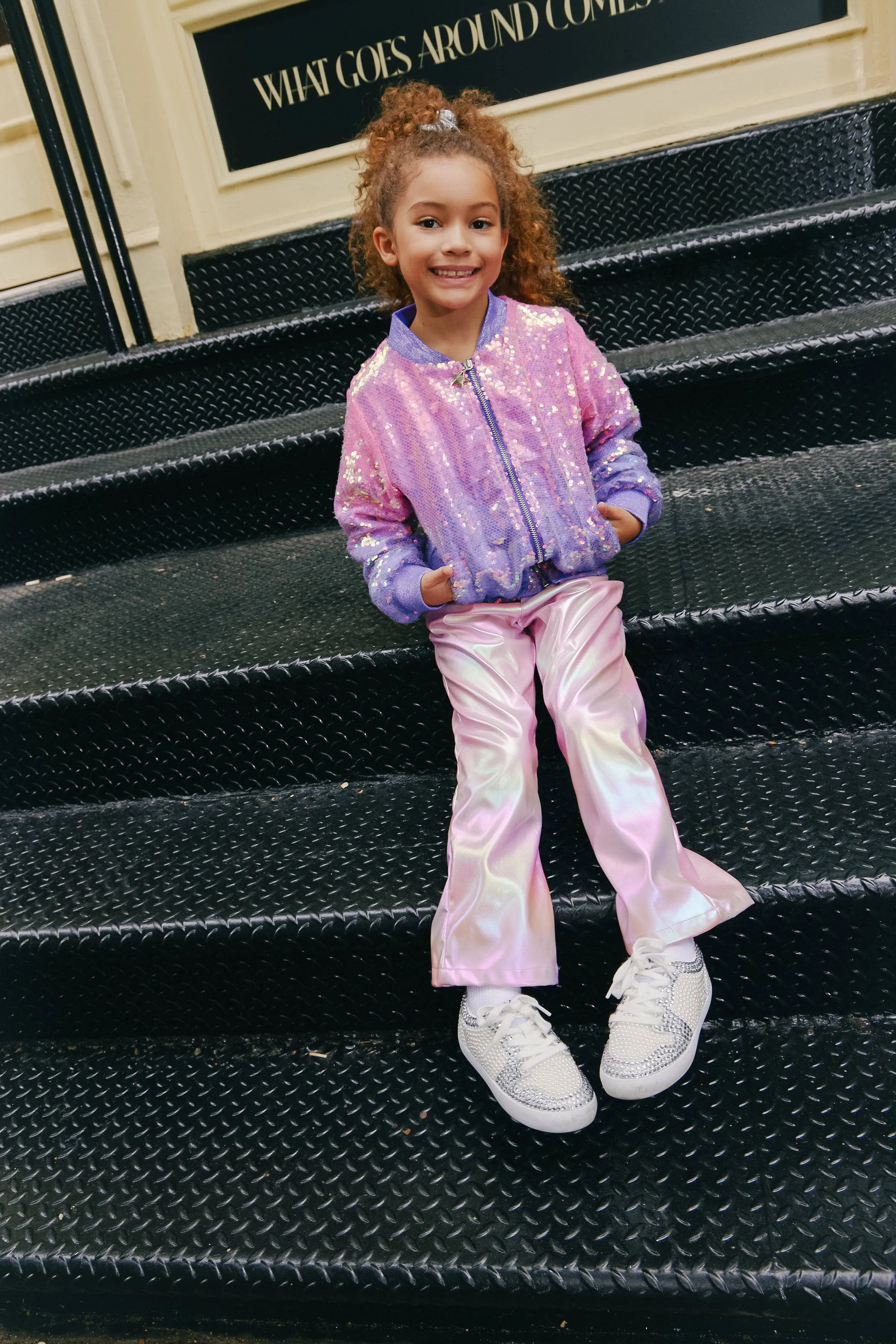 Lavender Haze Sequin Bomber