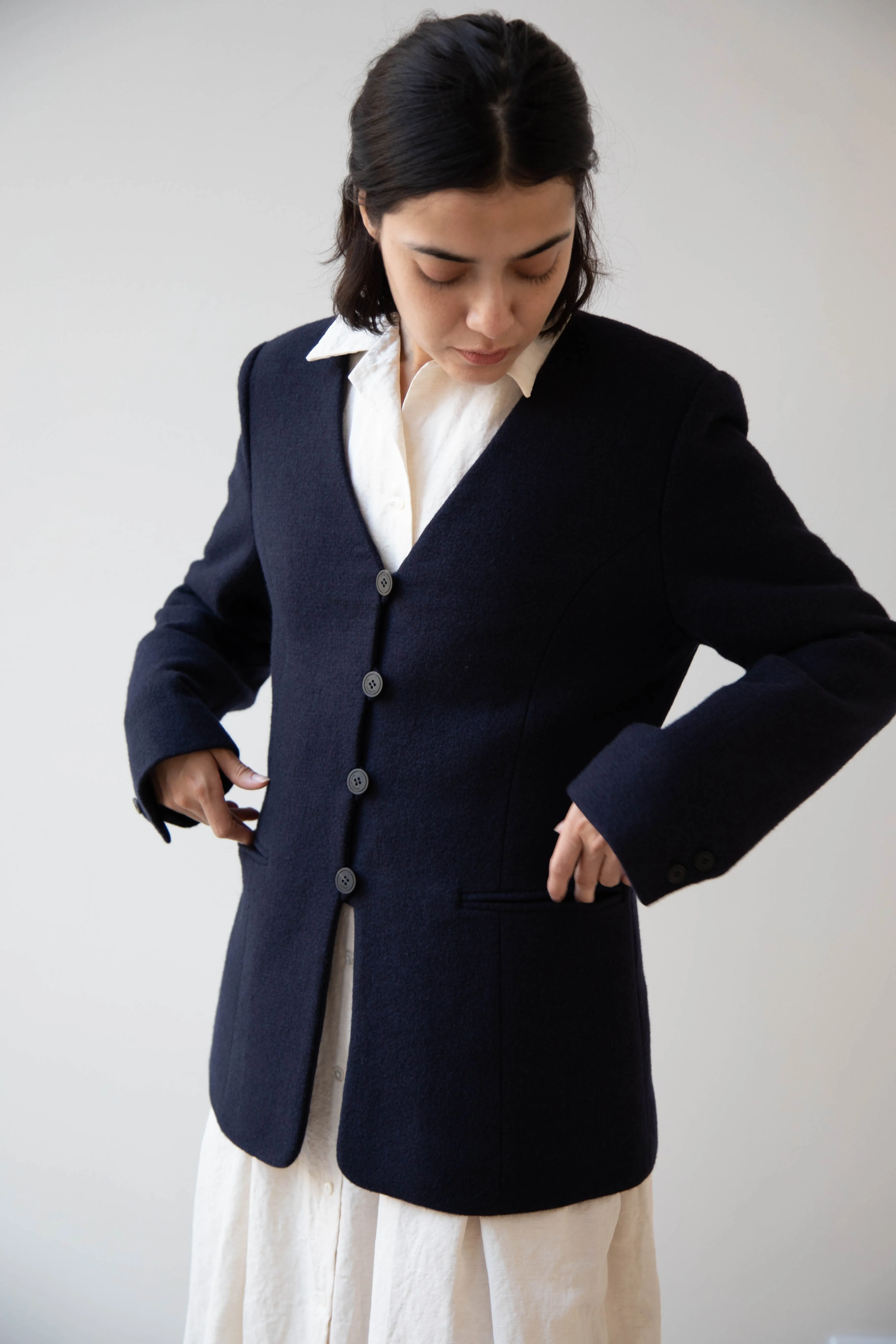 Le 17 Septembre | Formal Jacket in Navy Wool