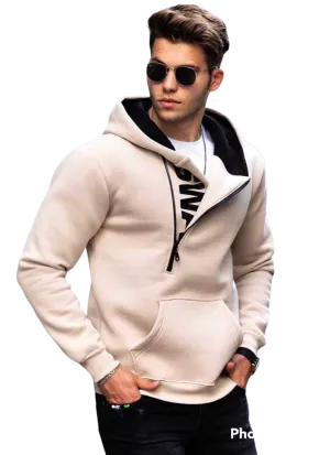 Madmext men's zip up fashion style slim-fit hoodies