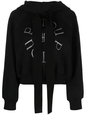 Medallion cotton hoodie