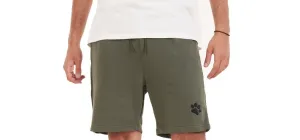 Men summer casual short Dark Green paws