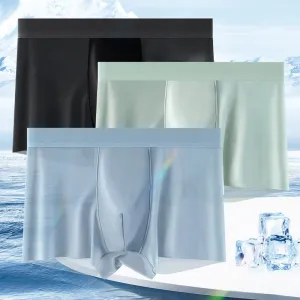 Men's Large Size Ice Silk Breathable Briefs