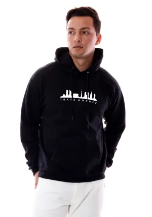 Men's Tokyo Monee City Skyline Graphic Pullover Hoodie