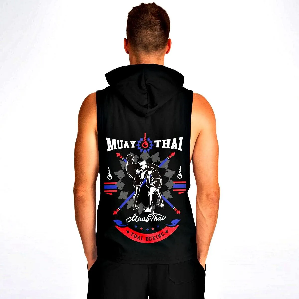 Muay Thai Fighter Sleeveless Hoodie