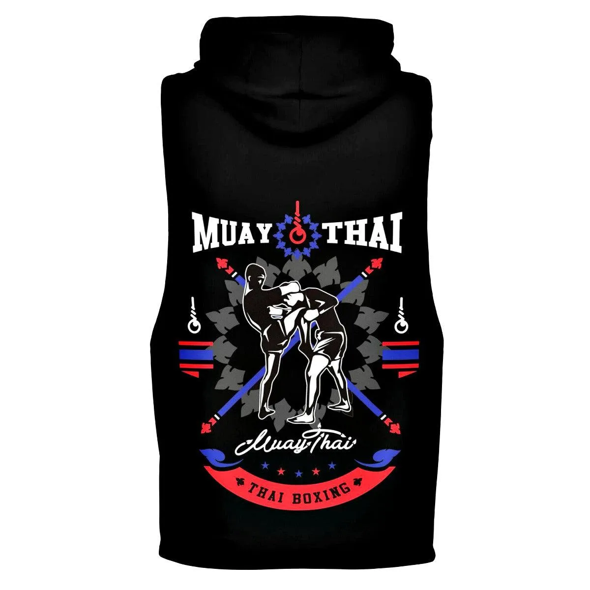 Muay Thai Fighter Sleeveless Hoodie