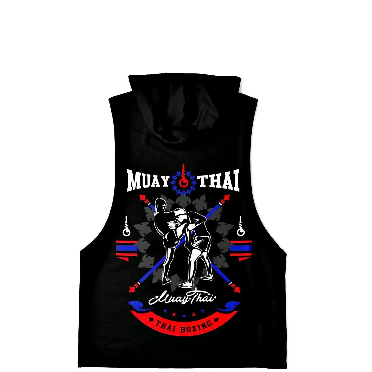 Muay Thai Fighter Sleeveless Hoodie