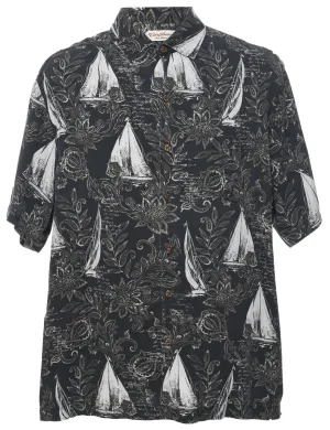 Nautical Hawaiian Shirt - XL