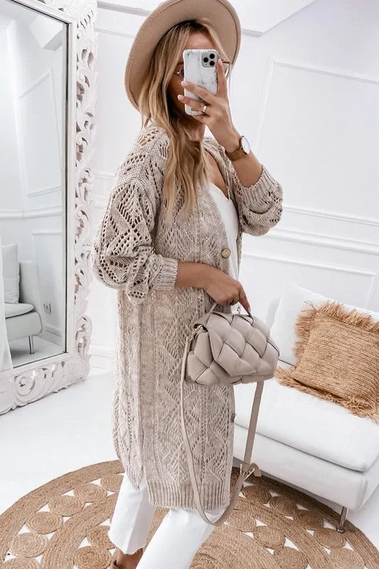 Oversized Button Cardigan