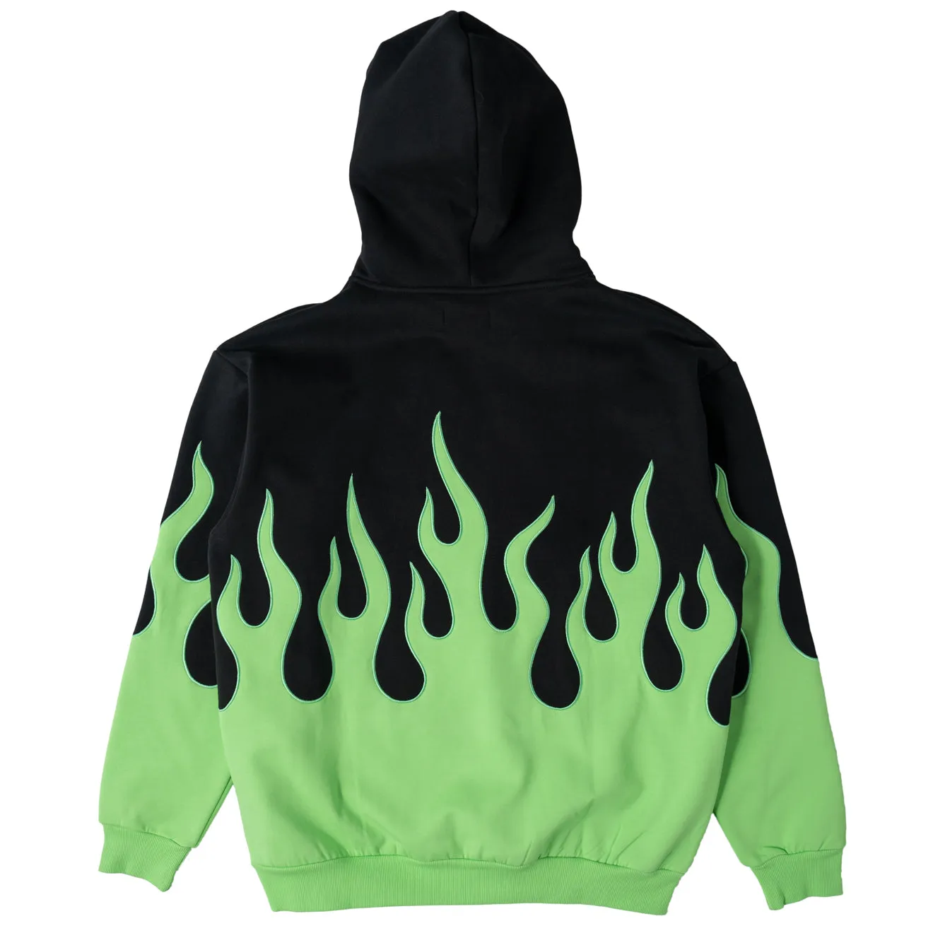 OVERSIZED PREMIUM HEATER HOODIE - BLACK / GREEN