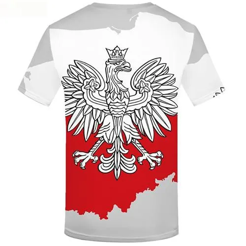 Parrot T-shirt Men Poland T-shirts Graphic Animal Tshirt Printed White Tshirt Anime Short Sleeve Hip hop Unisex New Slim