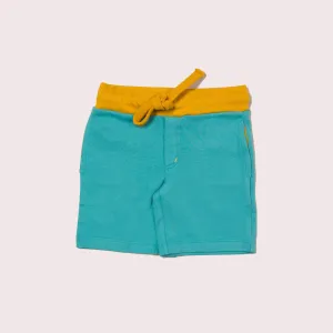 Peacock Blue Comfy Jogger Shorts