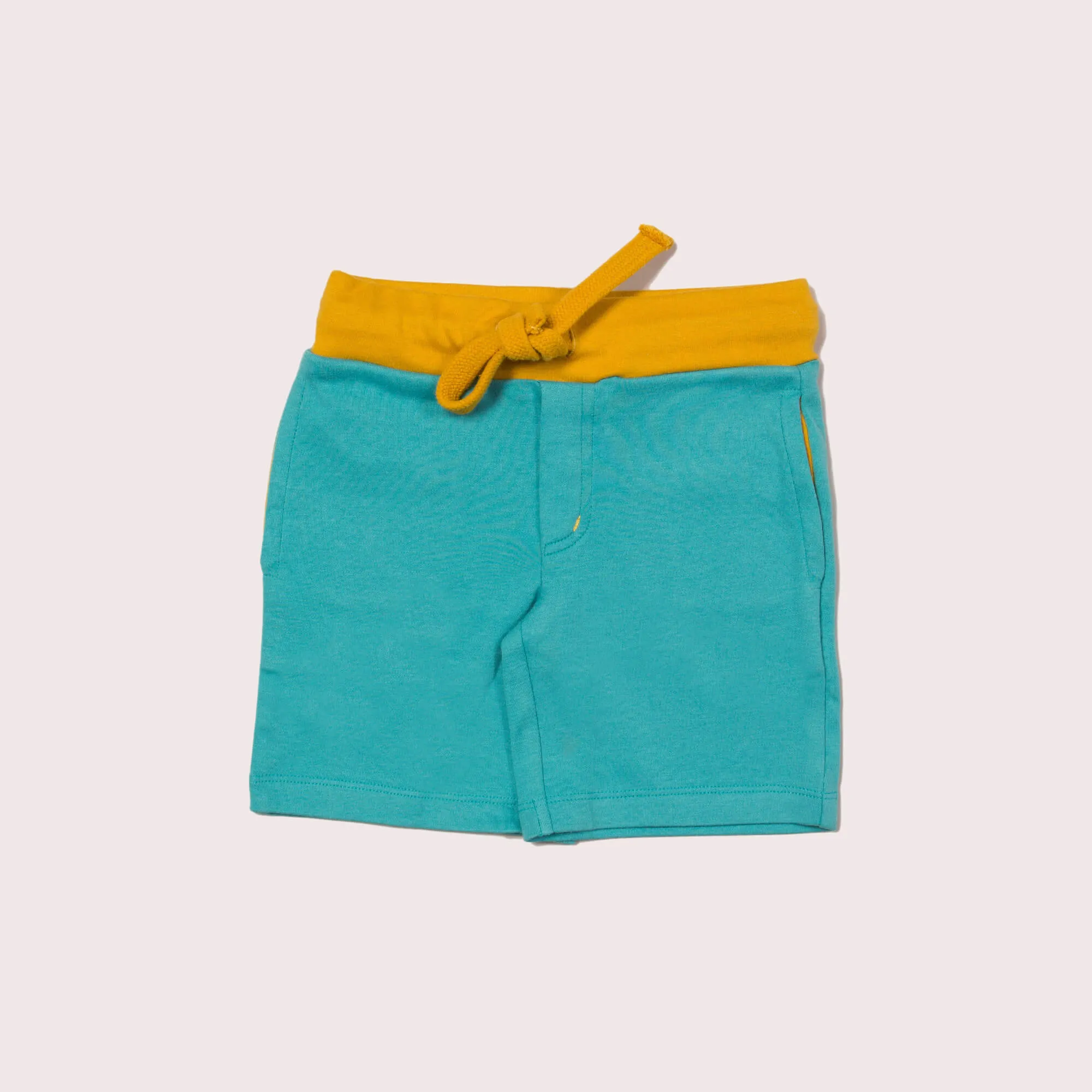 Peacock Blue Comfy Jogger Shorts