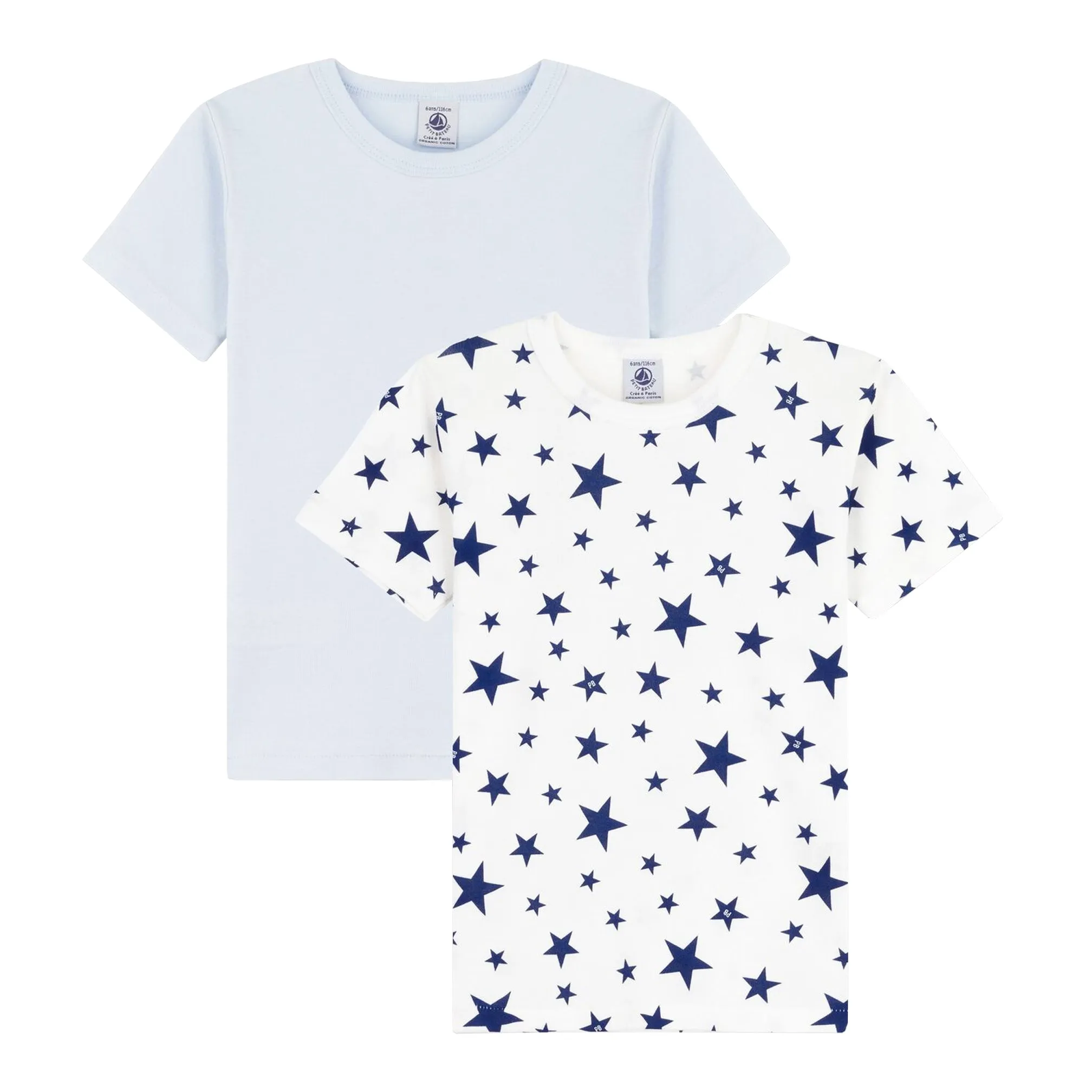 Petit Bateau Set of 2 Star T-Shirts