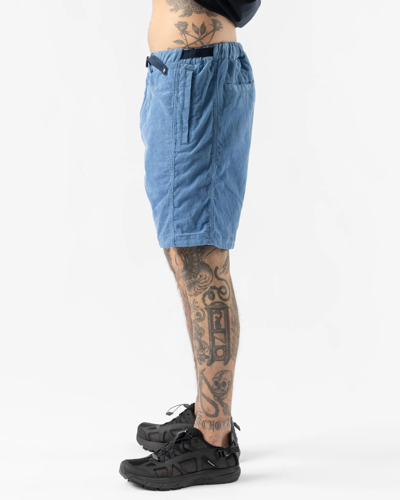 Pilgrim Surf   Supply Salathe Corduroy Climbing Short in Blue