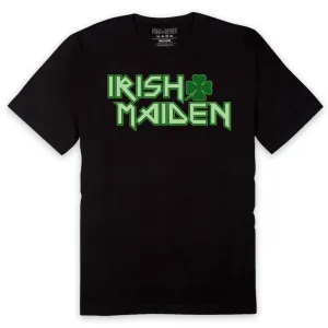 Pins & Bones St Patricks Day Shirt, Irish Maiden, Heavy Metal Inspired Irish Tee