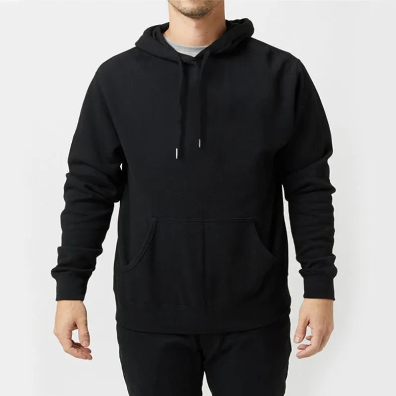 Pocket Solid Soft Casual Hoodies