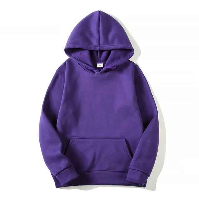 Pocket Solid Soft Casual Hoodies