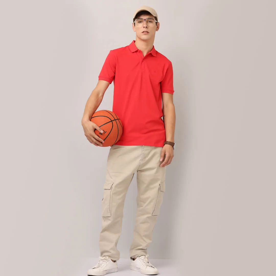 Polo T-Shirts - Red