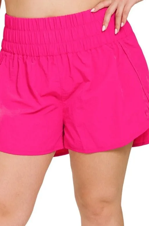 Pretty Comfy Fuchsia Plus Size Women's Shorts -----------Sale