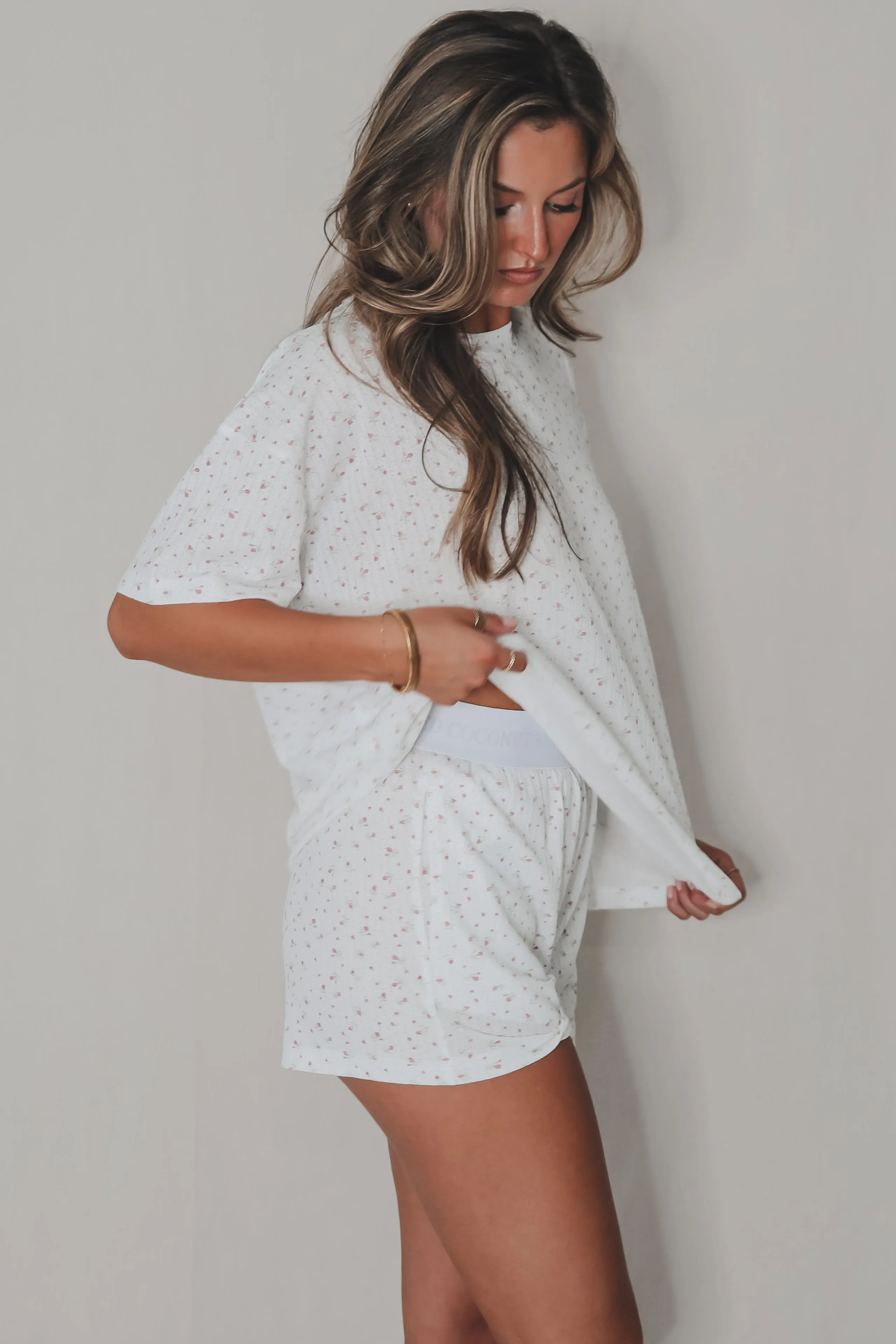 Pretty In Sleep Light Floral Sleep Shorts