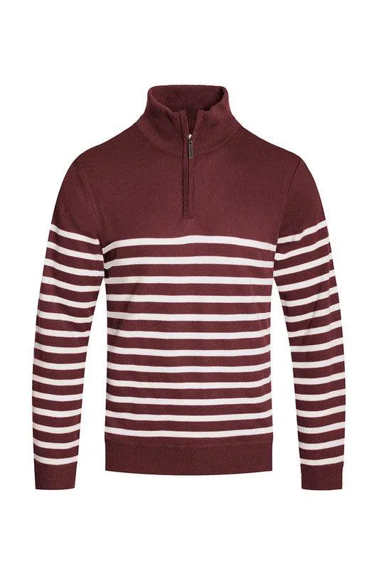 Quarter Zipper Pullover Sweaters for Men