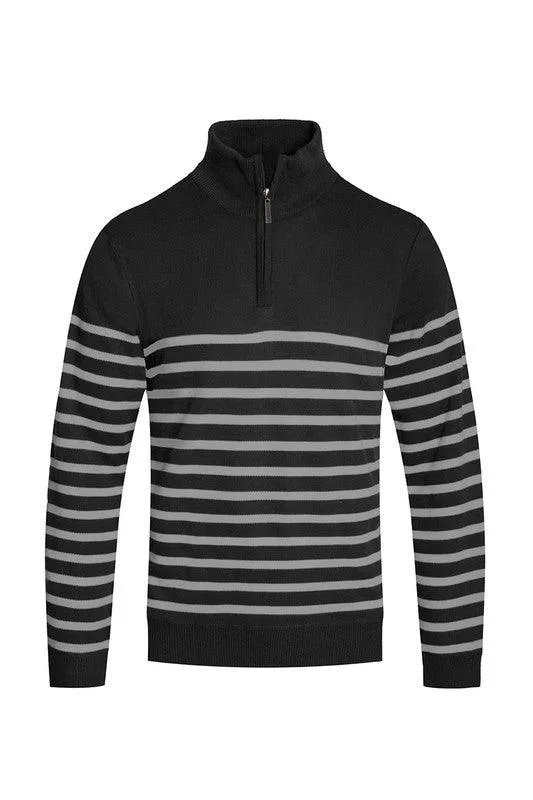 Quarter Zipper Pullover Sweaters for Men