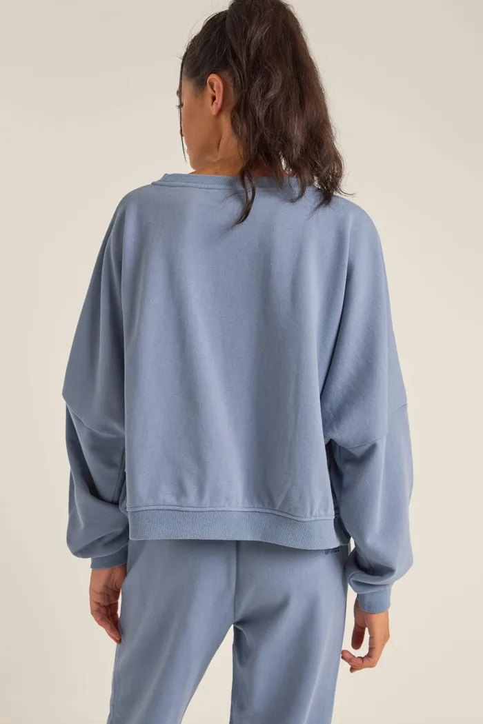 Rhythm Washed Out Slouch Fleece - WASHED NAVY