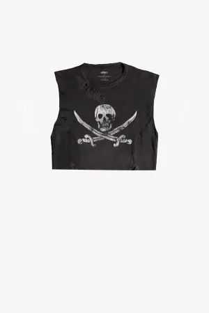 Road Crüe Cropped Thrasher Tank