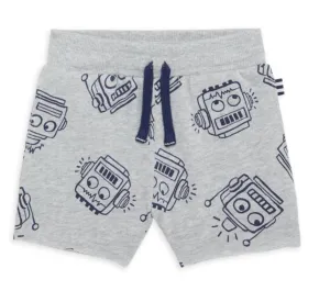 Robot Print Shorts