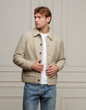 Sage Boucle Wool Jacket