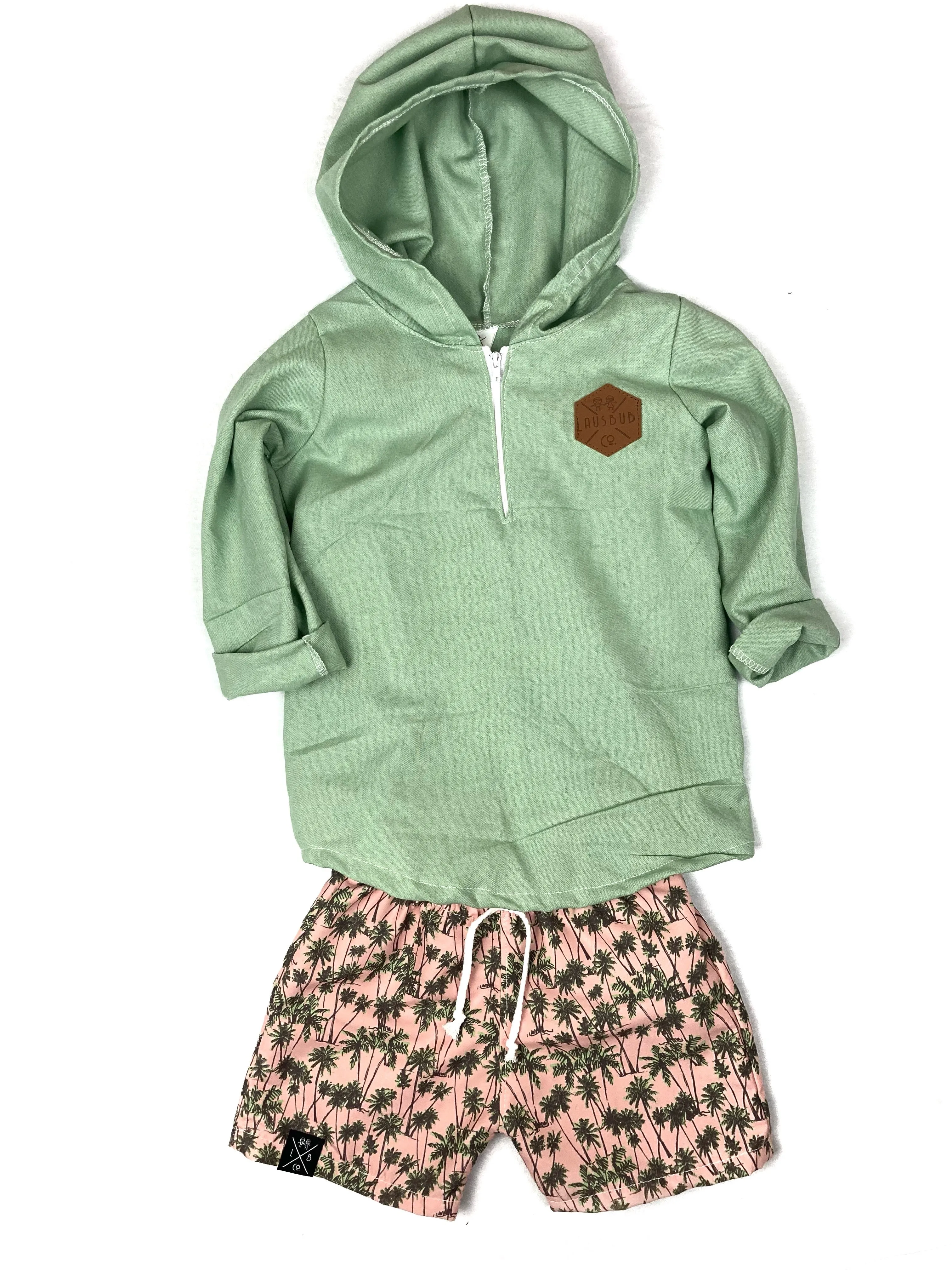 Sage Linen Beach Hoodie