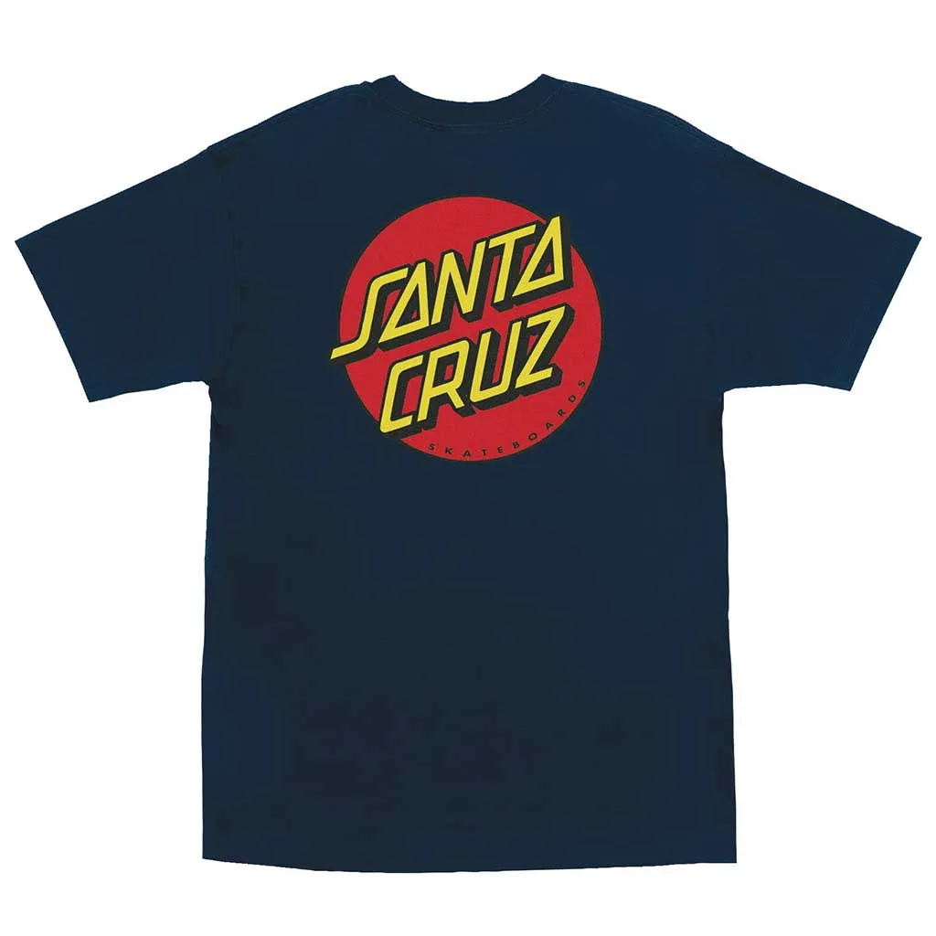 Santa Cruz Classic Dot T-Shirt Navy