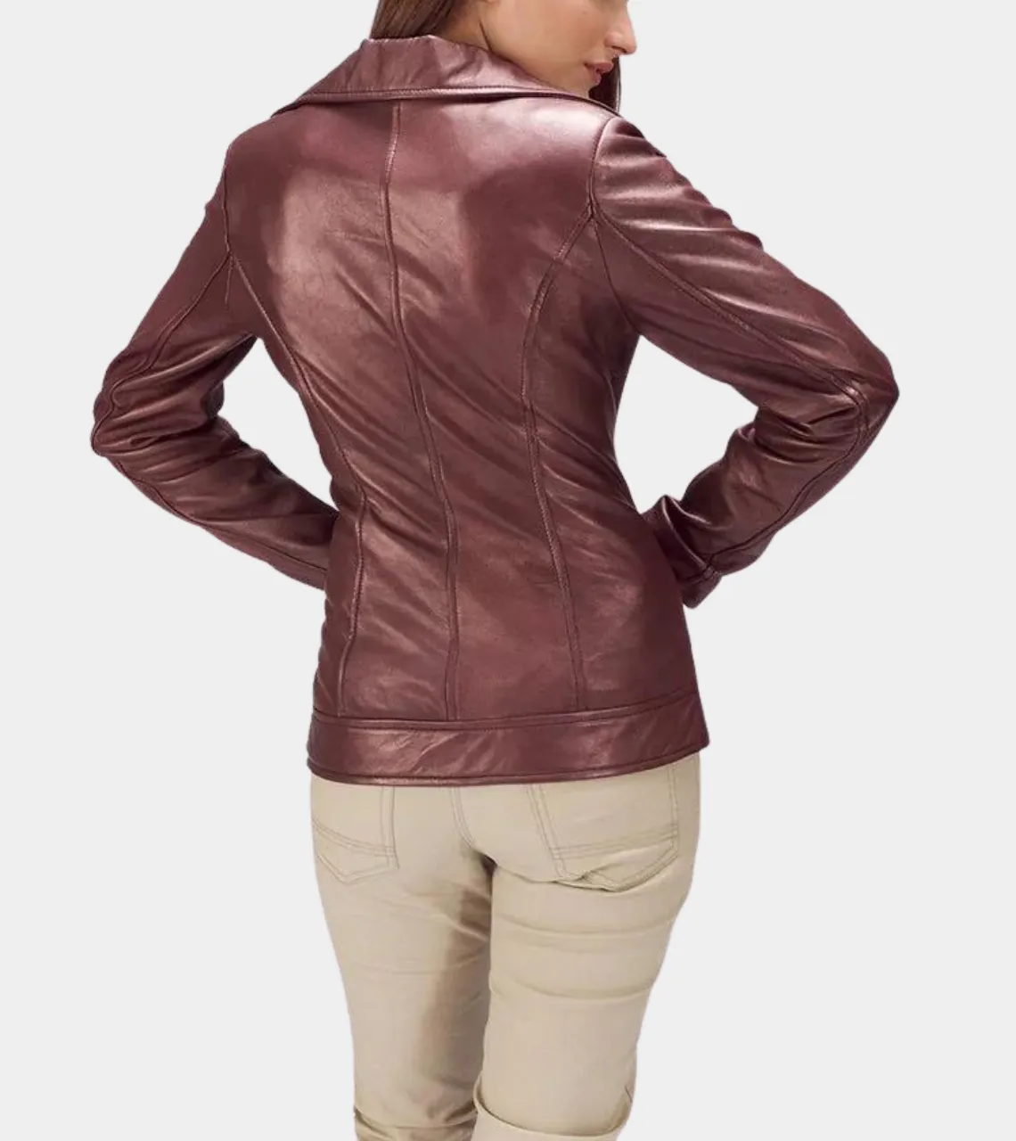 Saunders Women's Biker Leather Jacket