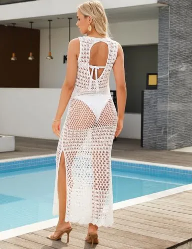 Sexy Crochet Women's Bathing Suit Cover Up