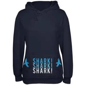 Shark Stacked Pocket Pet Attack Juniors Soft Hoodie