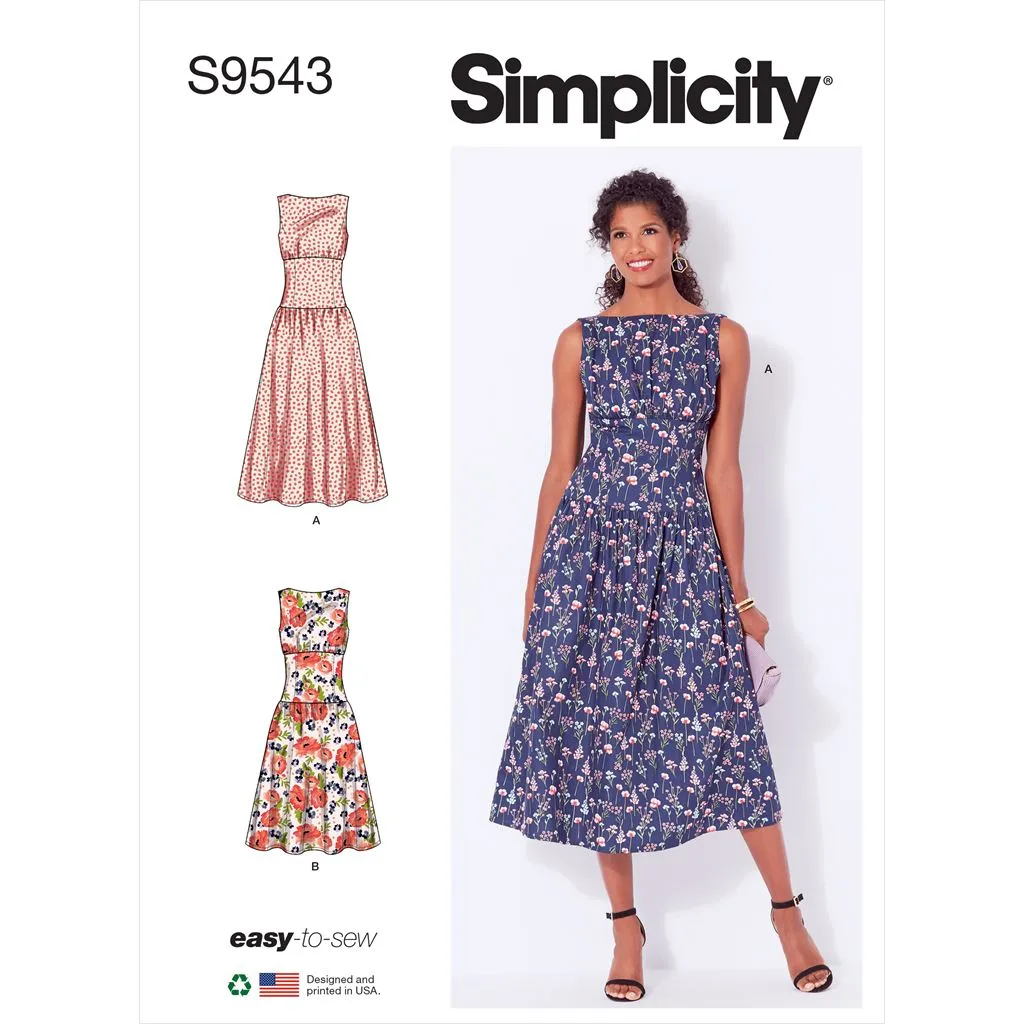 Simplicity Sewing Pattern S9543 Misses' Dresses